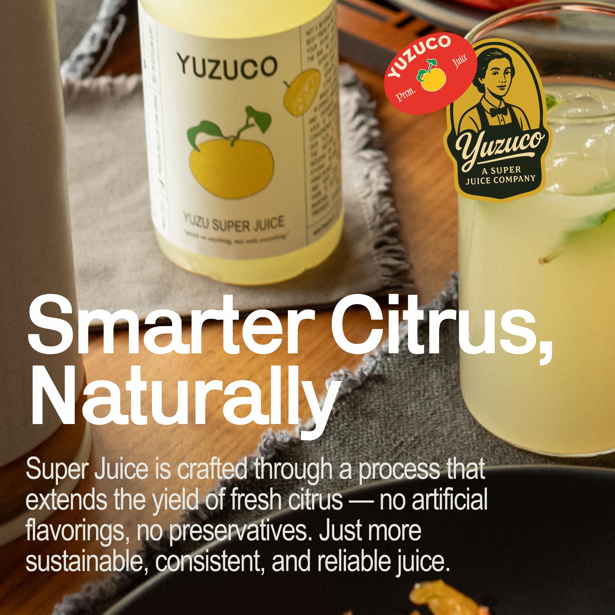 YUZUCO Yuzu Super Juice vinaigrette ready to brighten salads