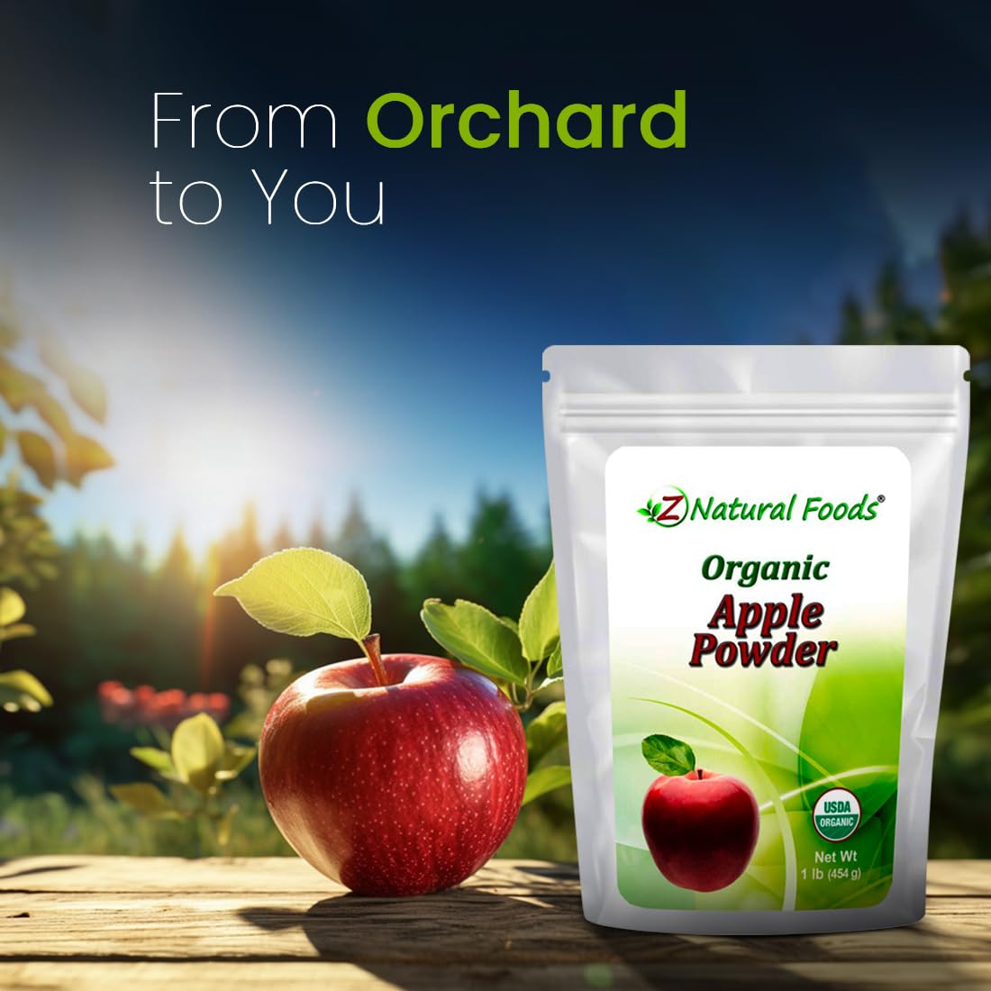Z Natural Foods Apple Powder in batter for natural sweetness in baking