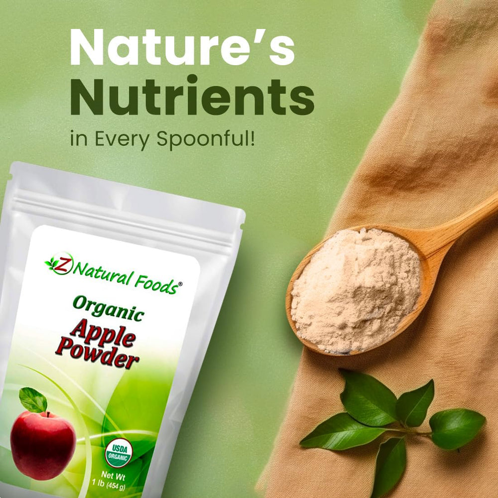 Z Natural Foods Apple Powder measuring spoon for precise portions
