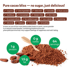 Z Natural Foods cacao powder smoothie bowl featuring a versatile, nutrient-dense ingredient