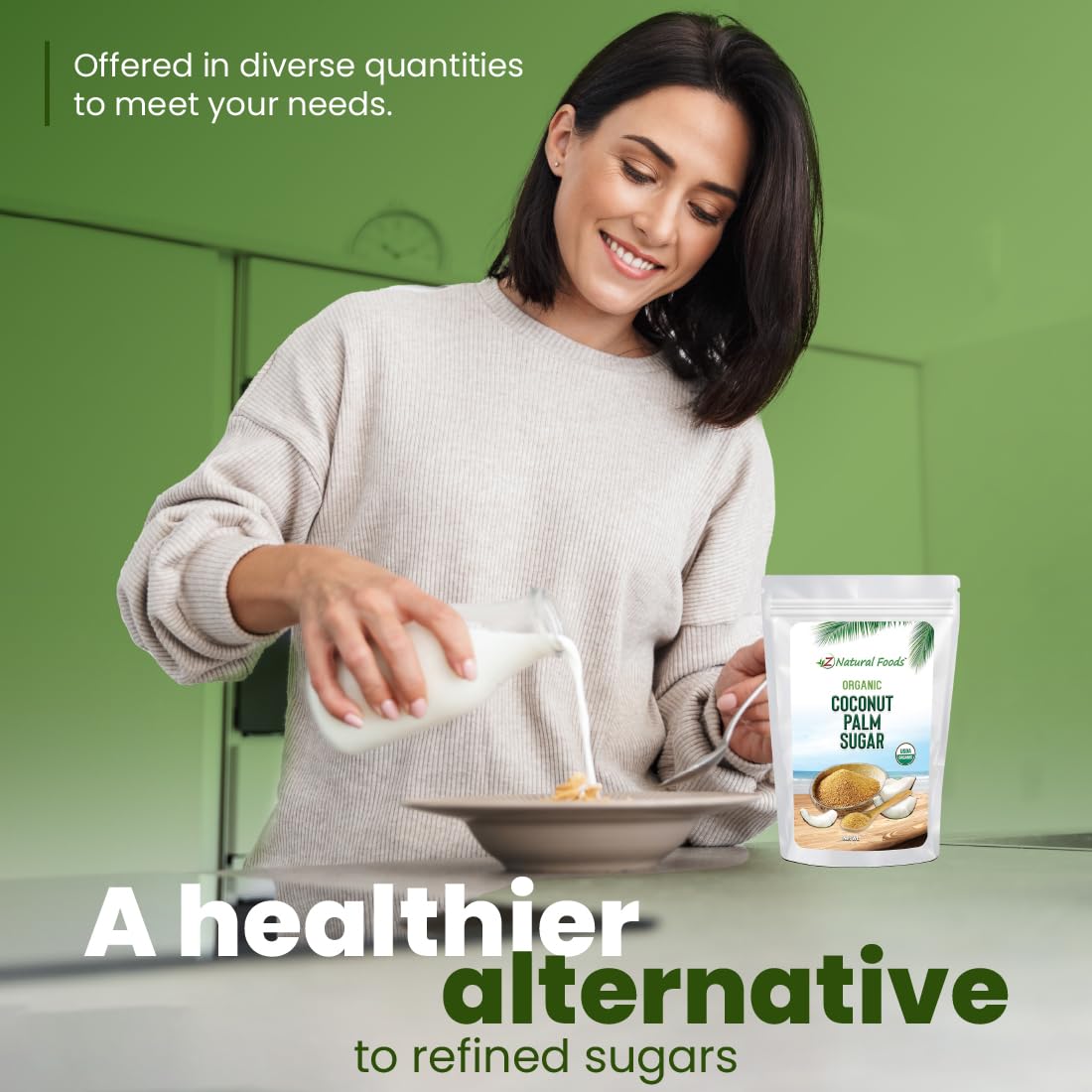 Z Natural Foods Erythritol vegan, gluten-free, and non-GMO sugar substitute