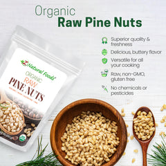 Z Natural Foods pine nuts enhance pesto recipes and toppings