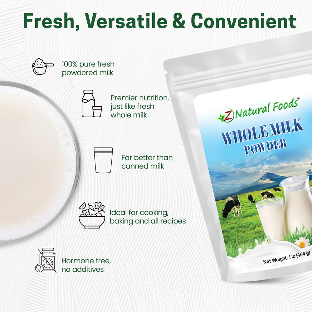 Z Natural Foods powder in a coffee mug for a rich, creamy beverage.