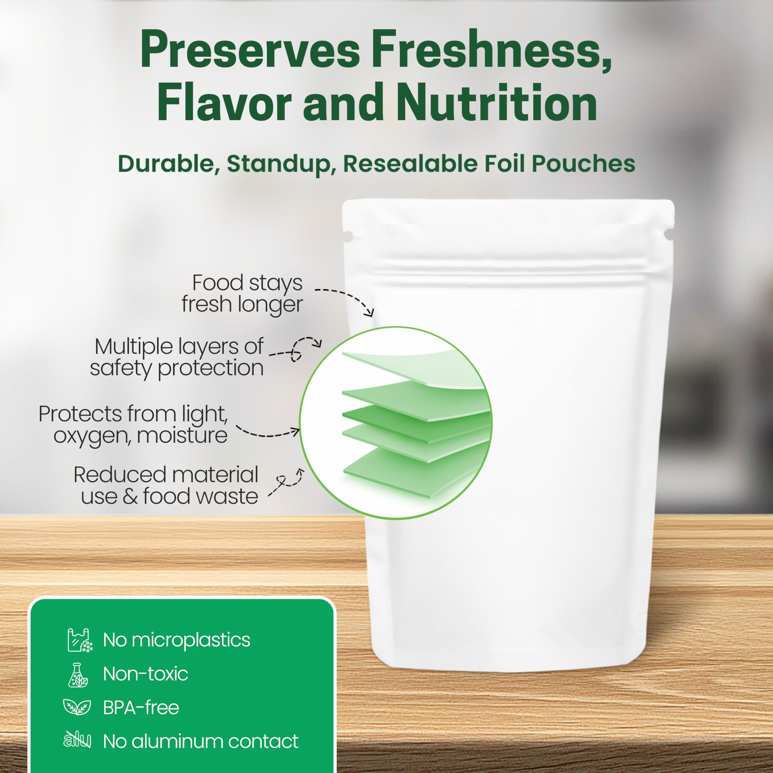 Z Natural Foods shelf-stable milk powder indicating nine-month room temperature shelf life.