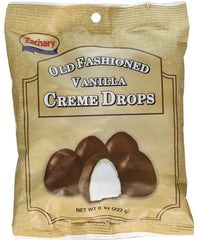 Zachary Vanilla Creme Drops three-pack display, nostalgic treat gift idea.