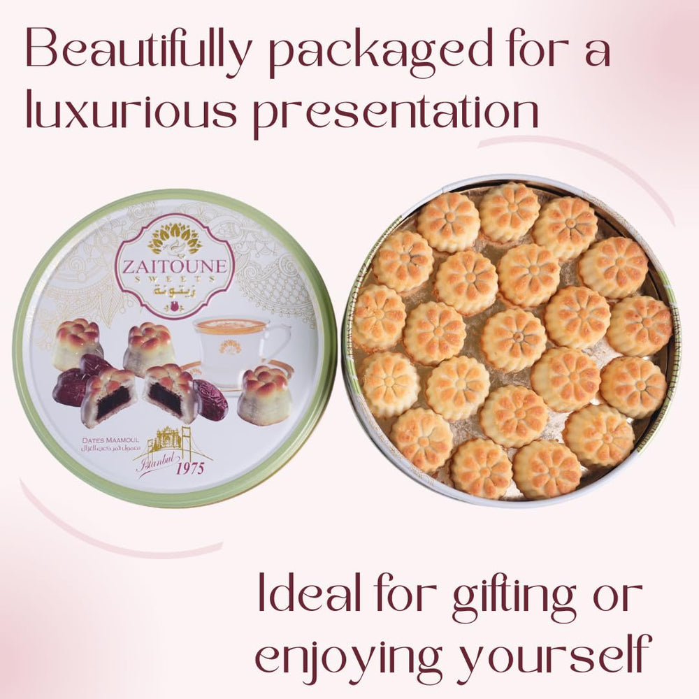 Zaitoune Maamoul Date Cookies teatime ritual with Mediterranean flavor.