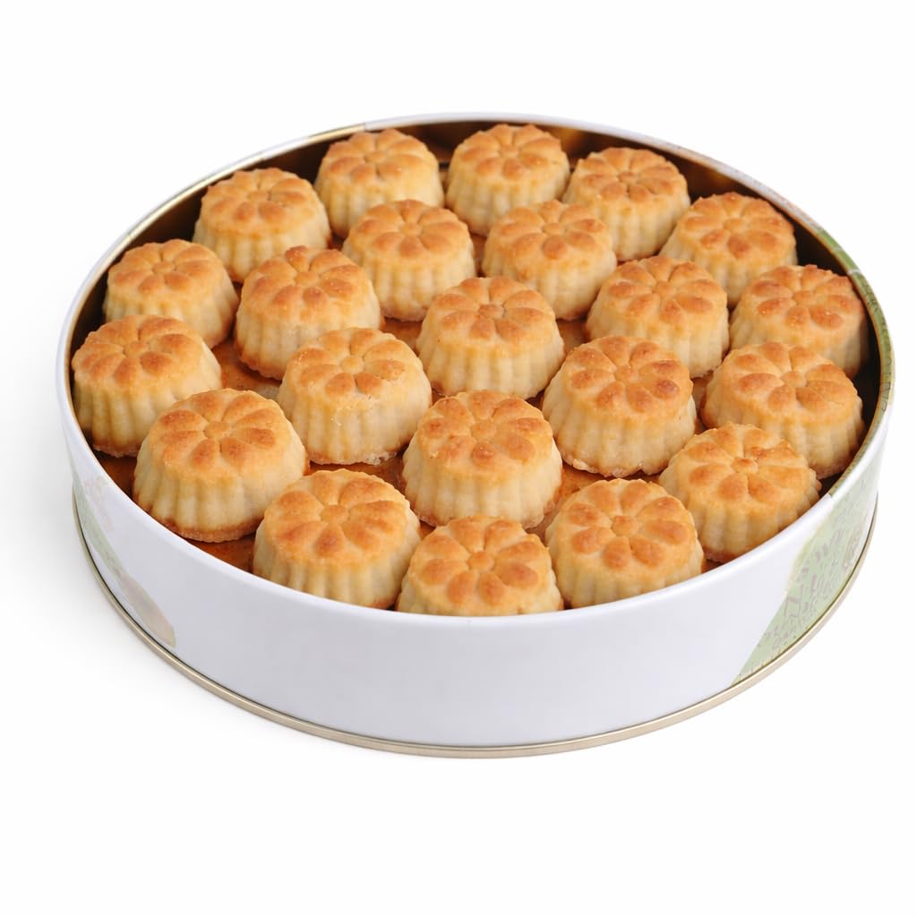 Zaitoune Maamoul Date Cookies tin front, premium gift packaging.