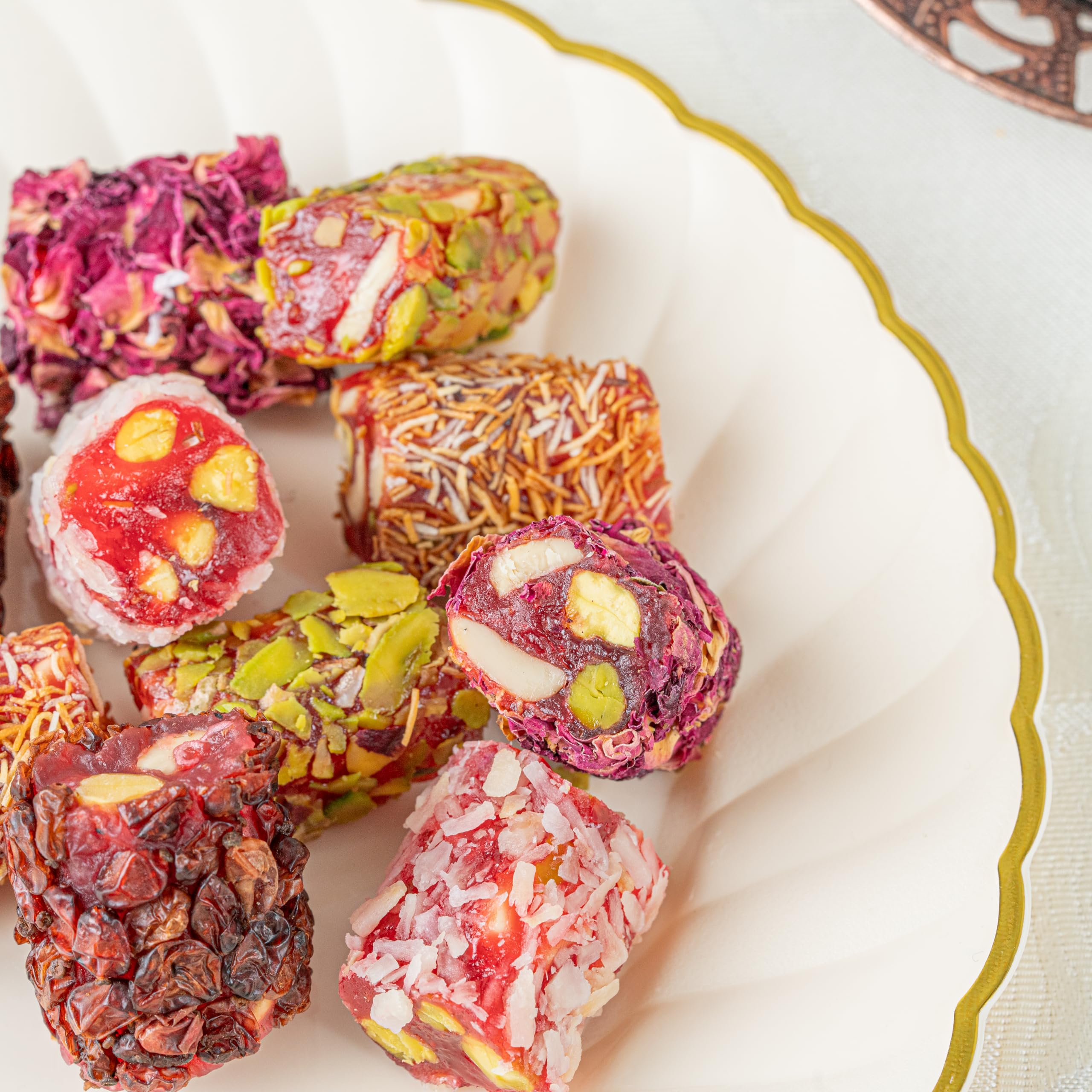 Zaitoune coconut-coated Turkish Delight; tropical hint in each bite.