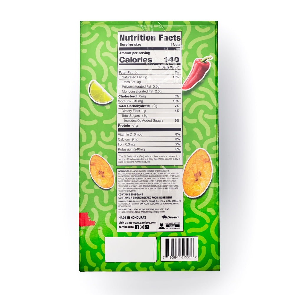 Zambos multipack display box shows 18 bags for grab-and-go snacking and merchandising.