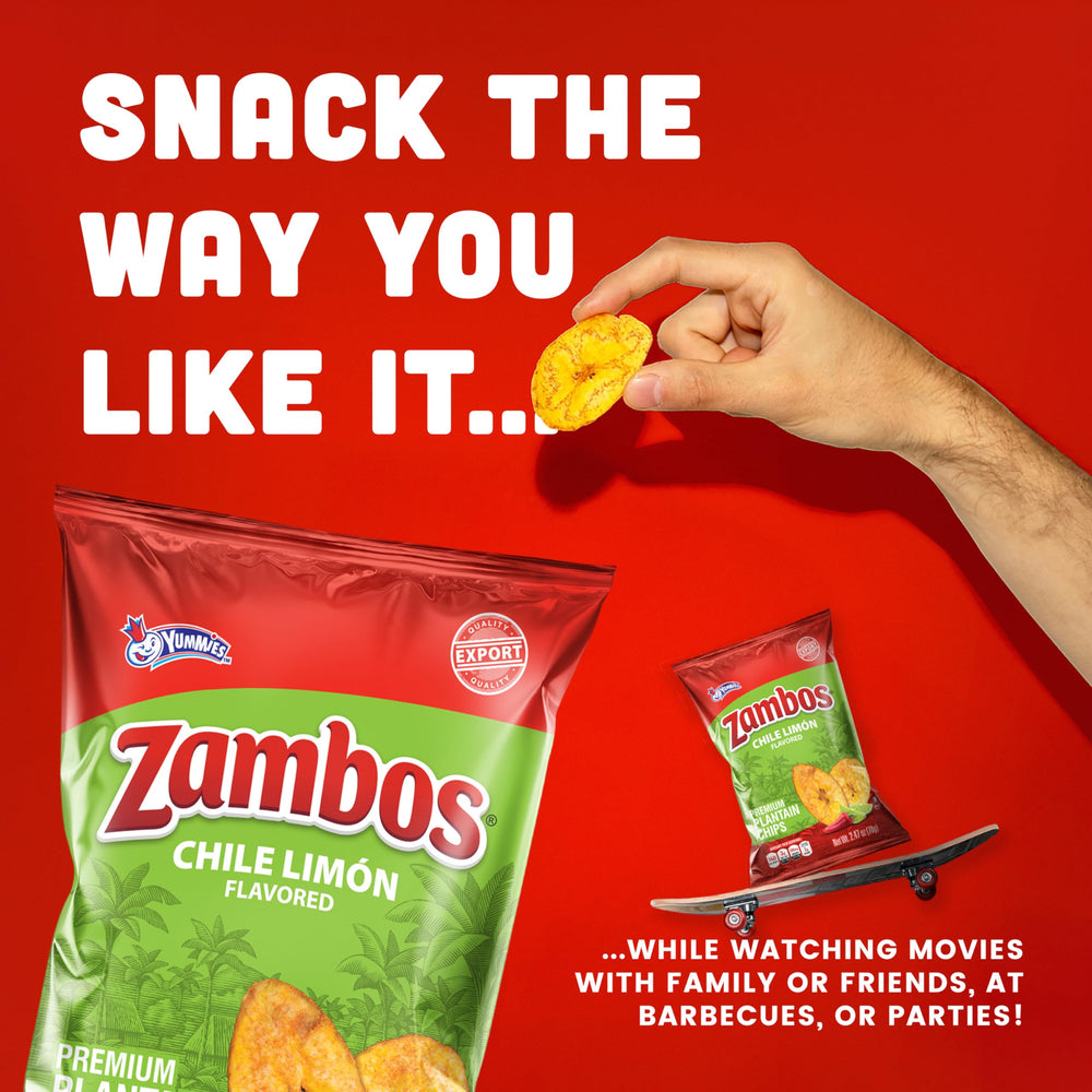 Zambos lunchbox snack emphasizes portable gluten-free crunch.