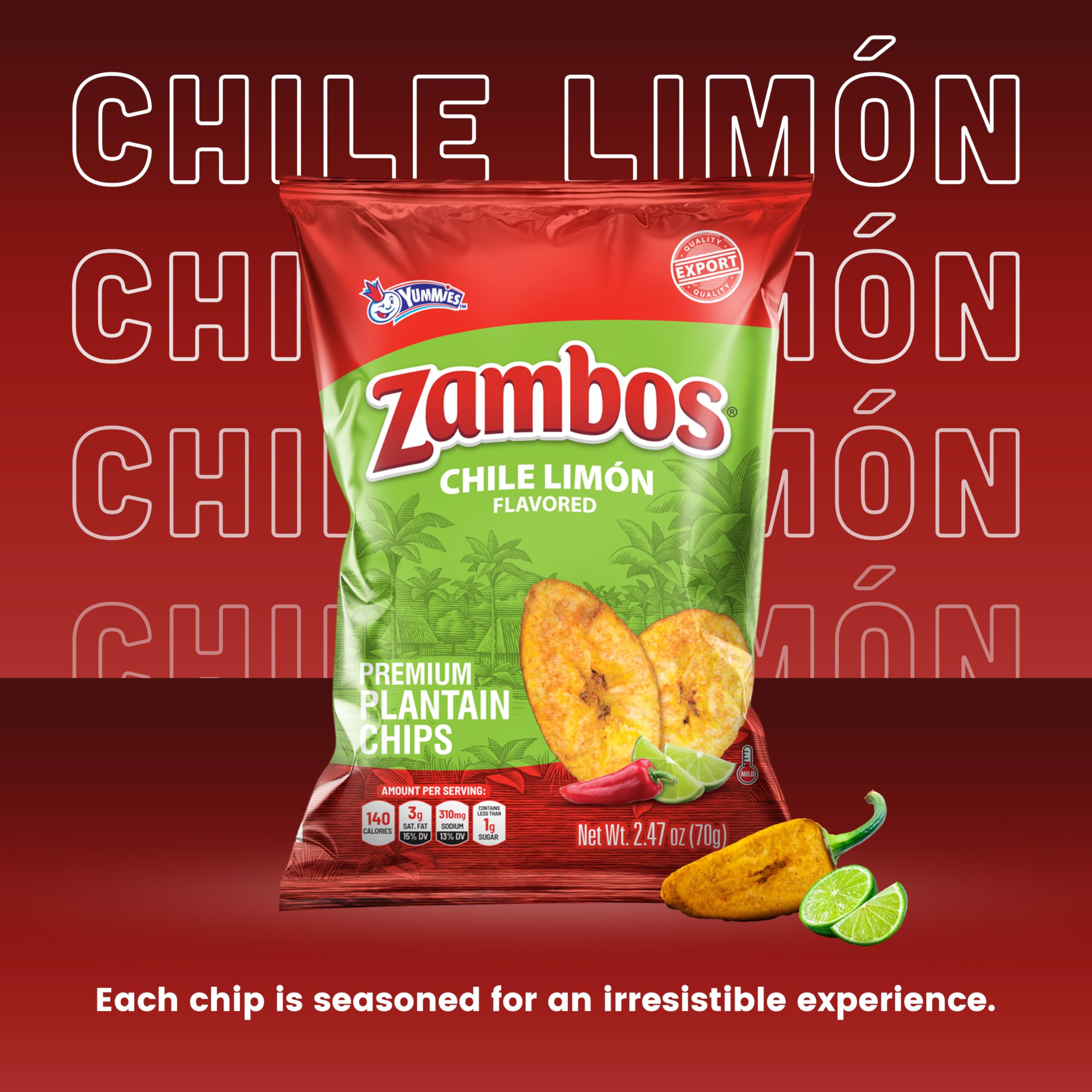 Zambos plantain chips thick-cut slices deliver robust bite.