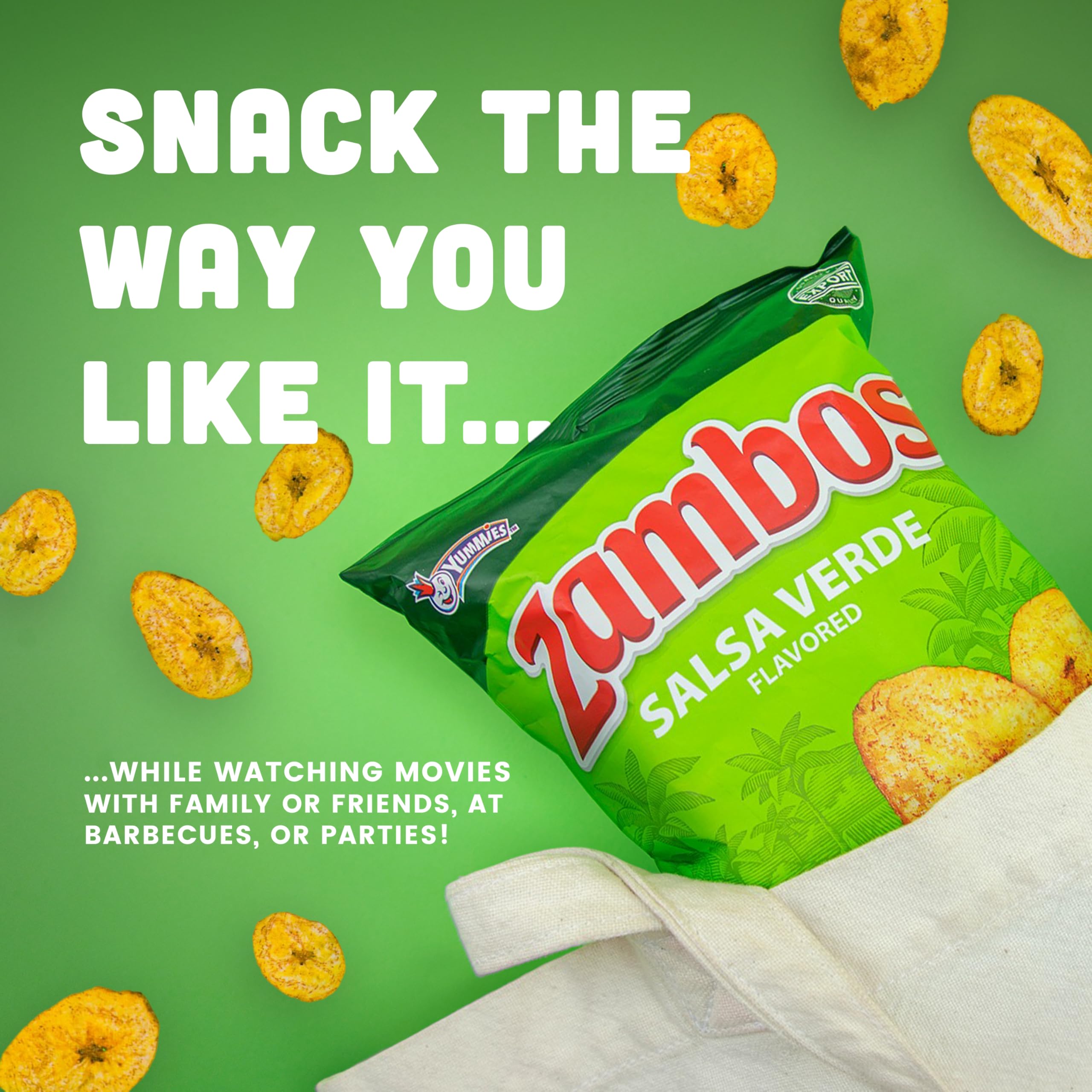 Zambos glossy packaging communicates bold salsa verde flavor