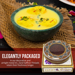 Zand saffron threads 2g on rice dish evokes fragrant basmati cooking