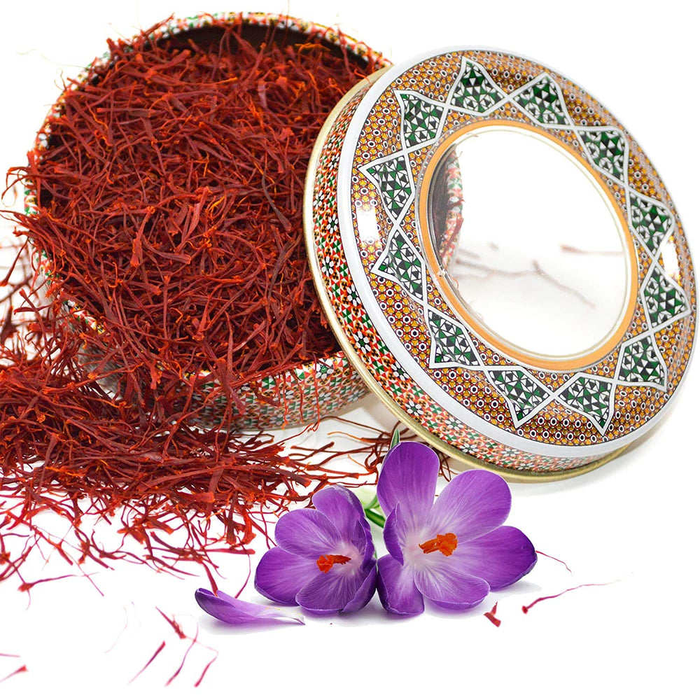 Zand saffron threads 2g in tin with window lid, premium aroma for cooking