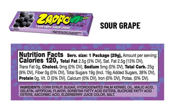 Zappo Watermelon flavor stick close-up, chewy texture ideal for candy bowls.