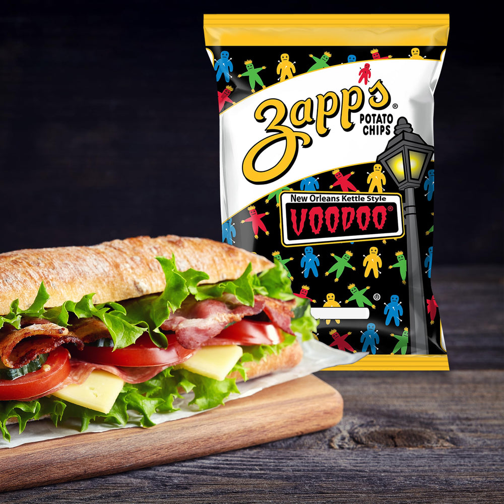 Zapp's gluten-free kettle chips in a 1.5 oz bag, tasty gluten-free snack.