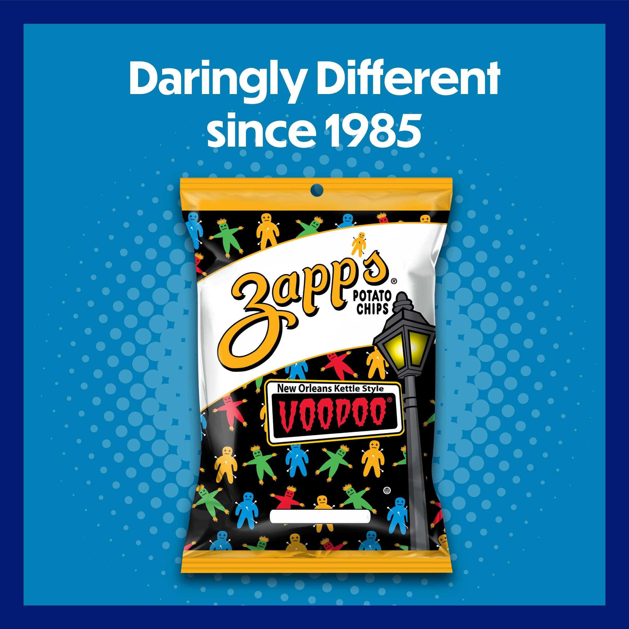 Zapp's Voodoo chips kosher-certified seal, trusted bite.