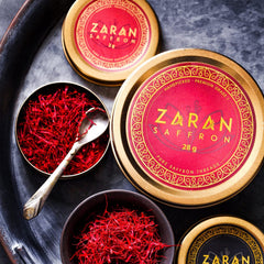 Zaran Saffron risotto pan reveals golden hue and aroma