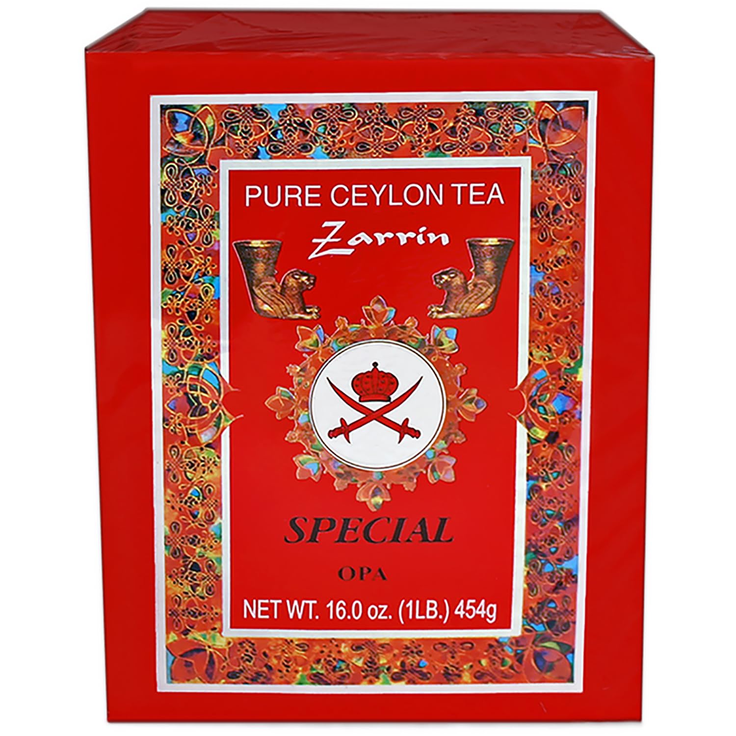 Zarrin Pure Ceylon OPA loose-leaf tea leaves for a refined infusion