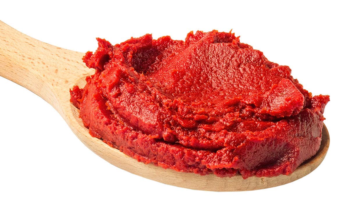 Zarrin tomato paste product origin Turkey label highlights imported quality