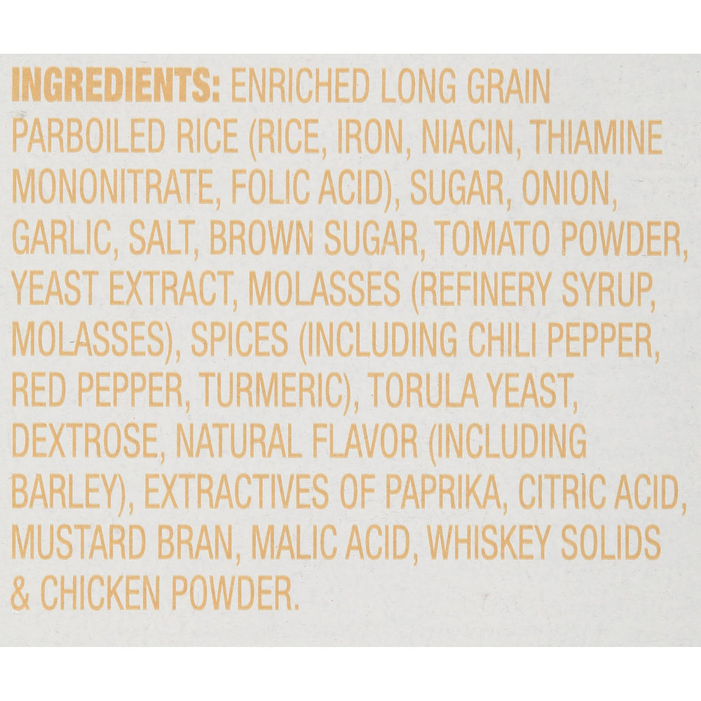 Zatarain's Bourbon Chicken Flavored Rice served on a plate, family-friendly weeknight option