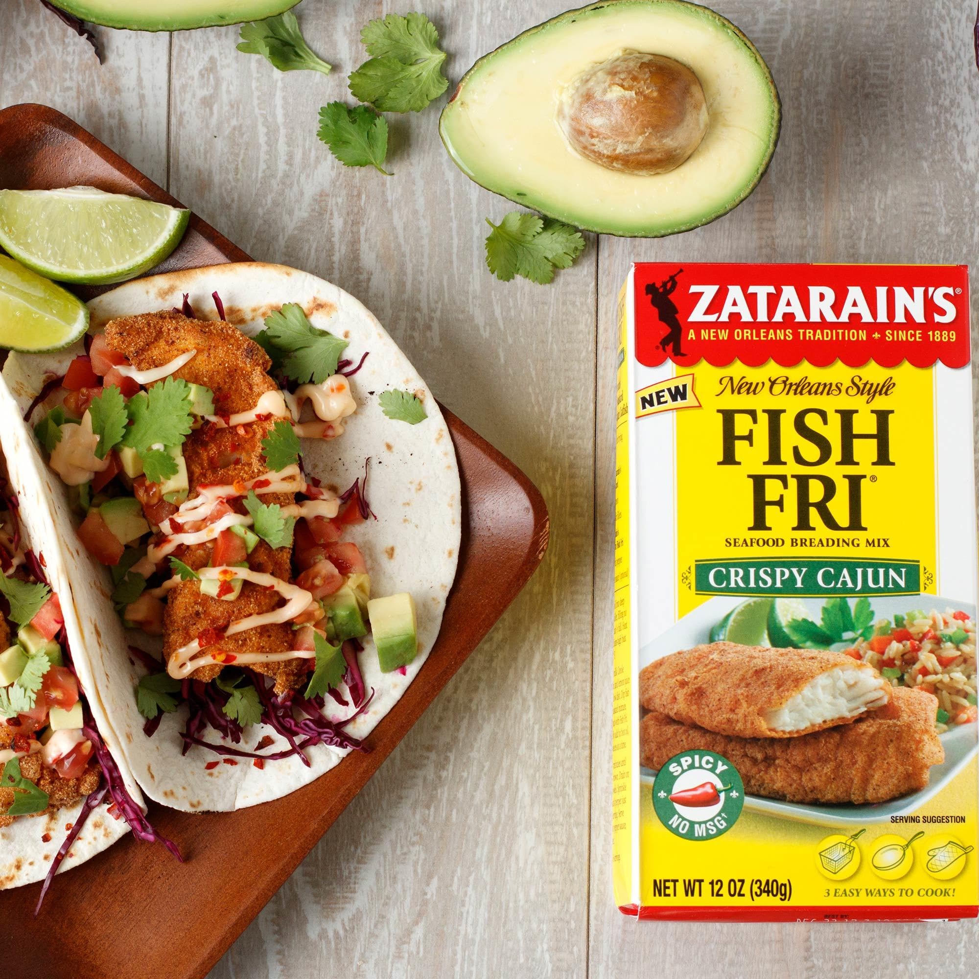Zatarain's Crispy Cajun Fish Fri baked to a crisp exterior, moist interior.