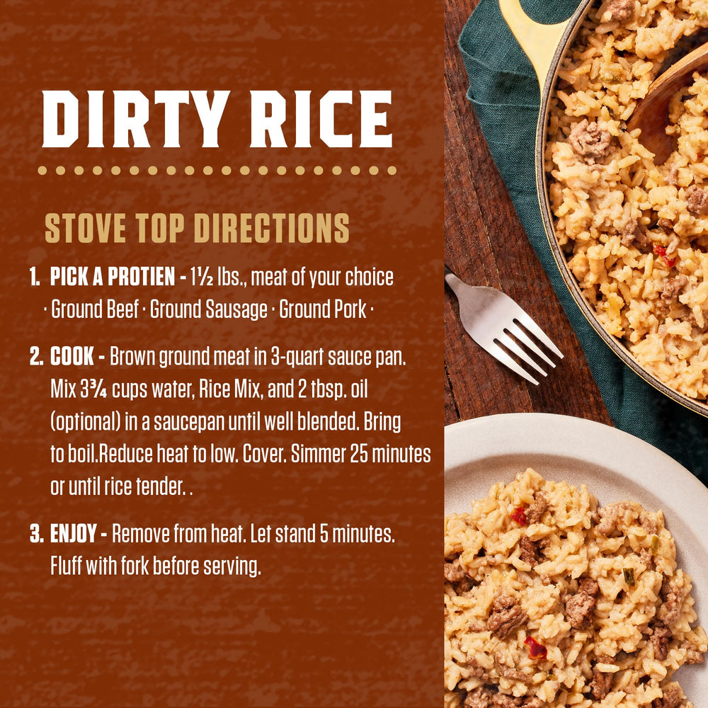 Gluten free label on Zatarain's Dirty Rice Mix