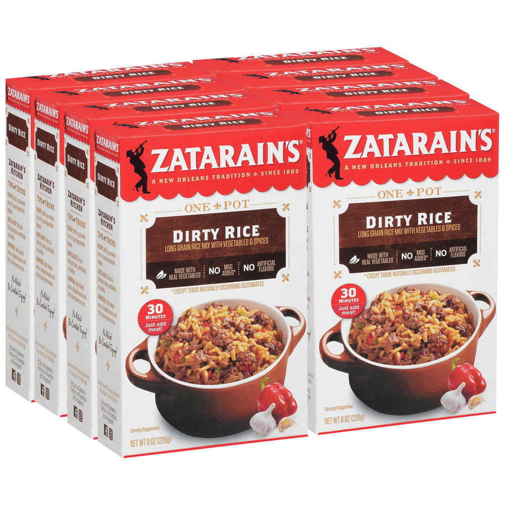 Zatarain's Dirty Rice Pack-8oz: quick Cajun side or base for a meal