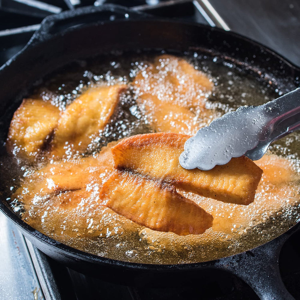 Zatarain's Fish Fri shrimp deep-fried to golden crust.
