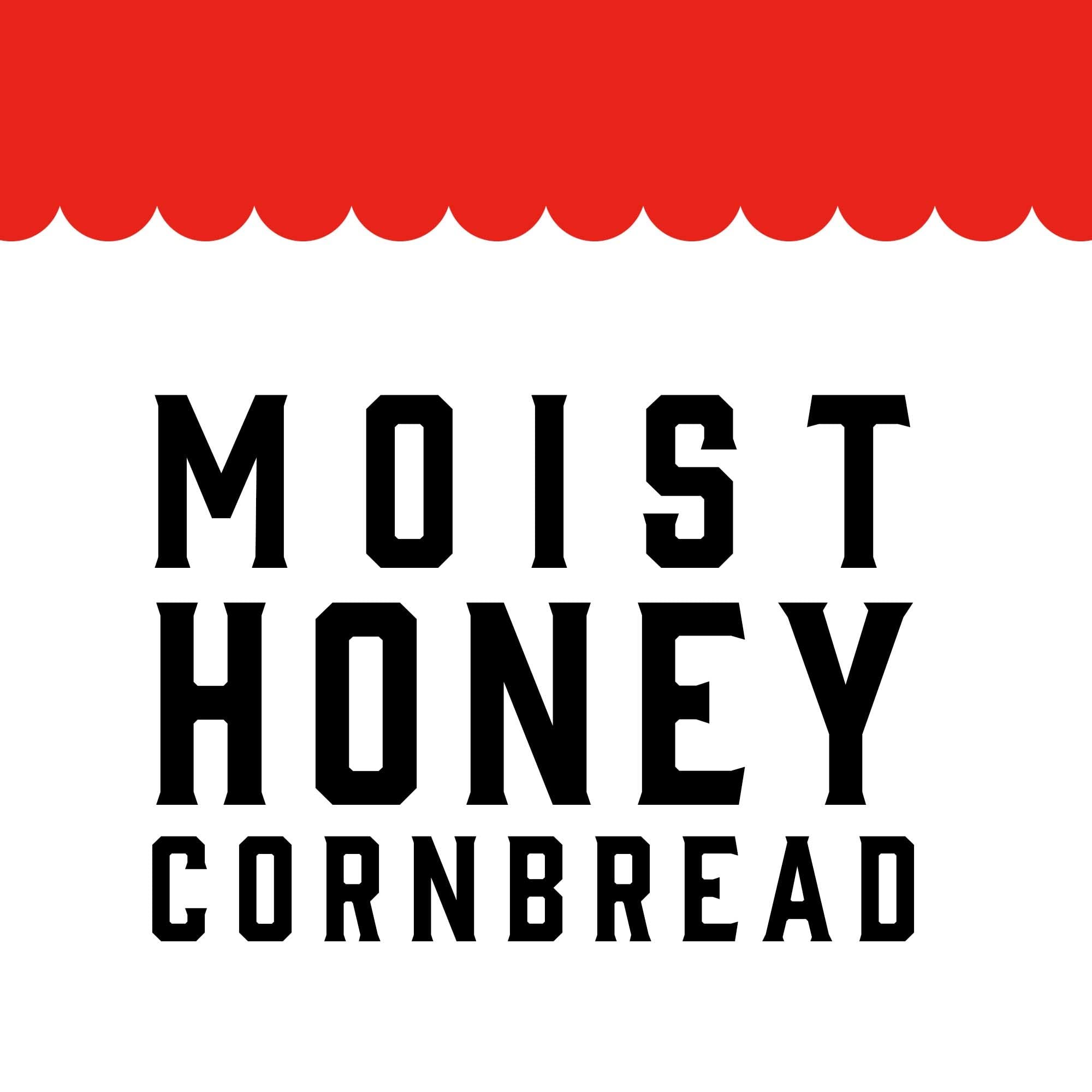 Zatarain's Honey Butter Cornbread Mix closeup with honey – real honey flavor