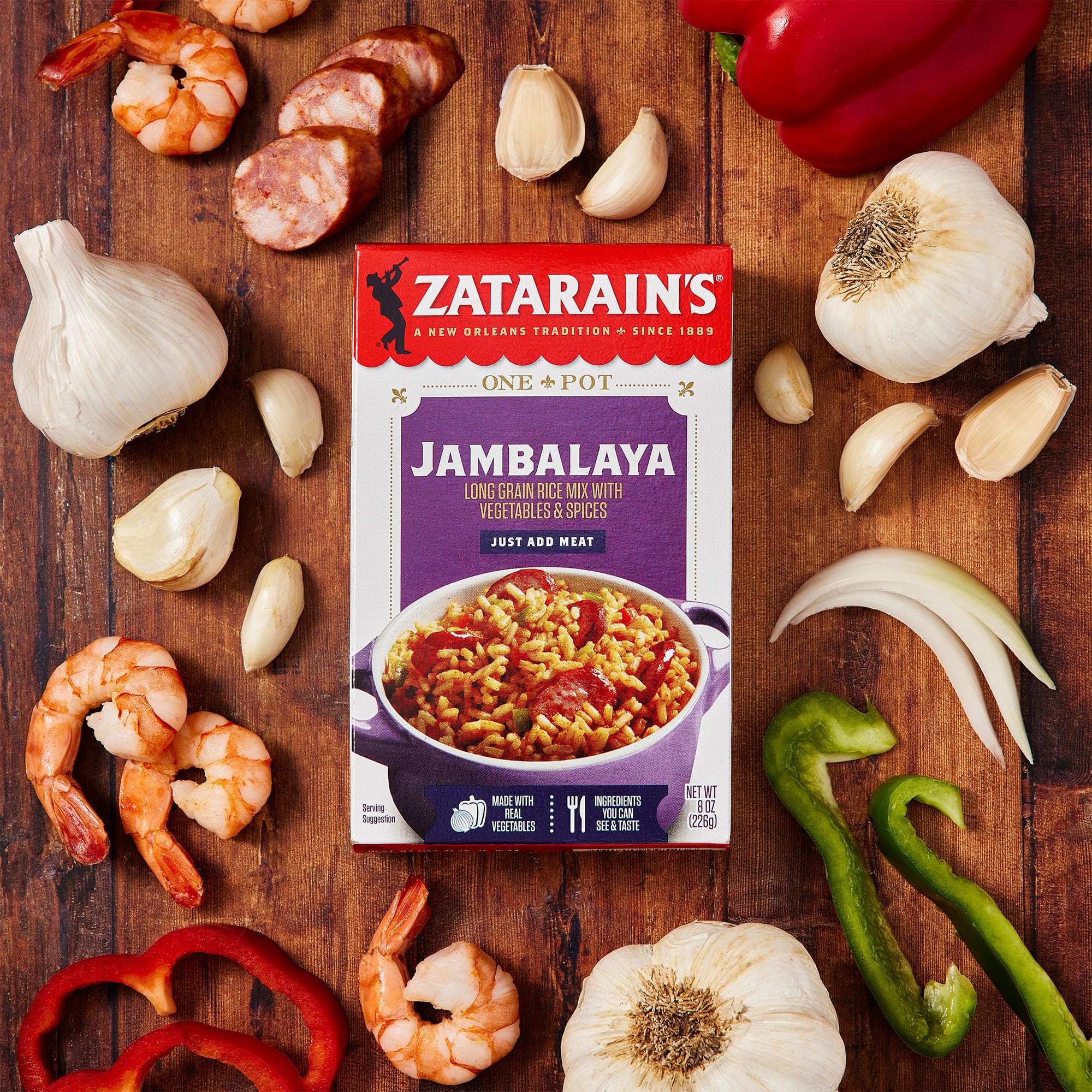 Served jambalaya plated with sides for a hearty dinner