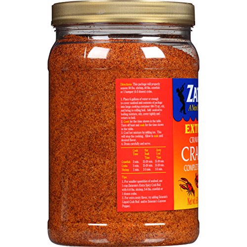 Kitchen scene featuring a spice bottle of Zatarain's boil blend.