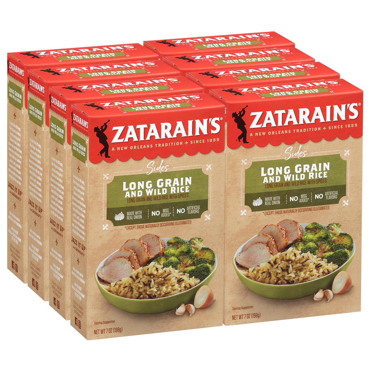Zatarain's Long Grain & Wild Rice bowl-serve, savory side ready in minutes.