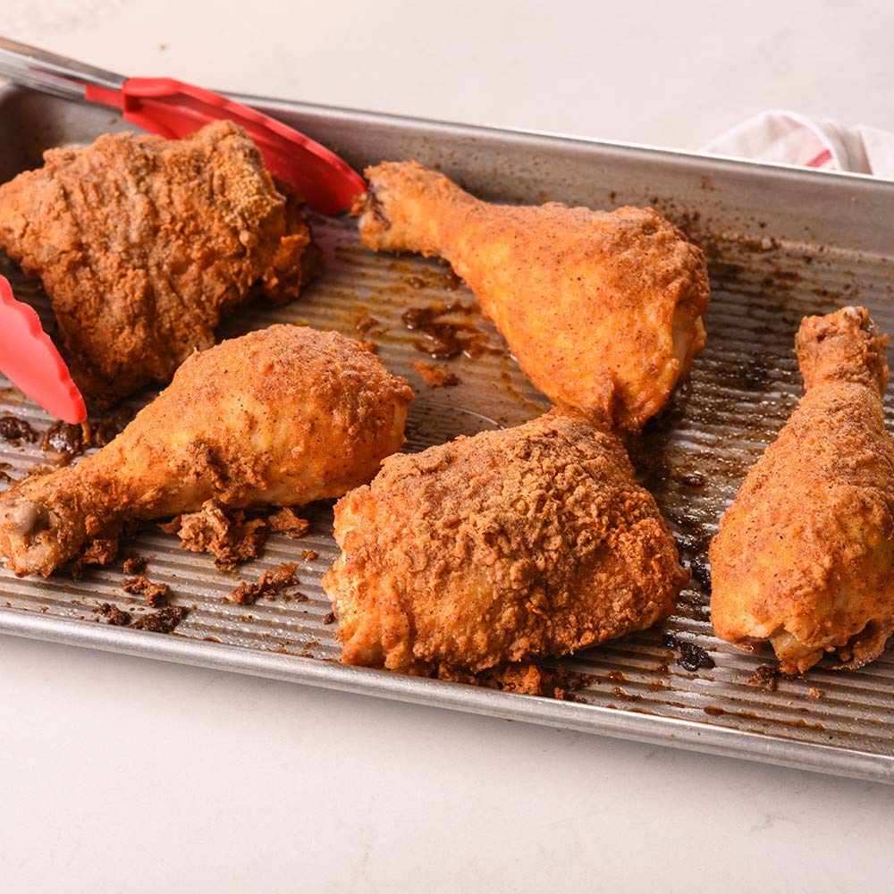 Zatarain's fry mix dipping bowl ready for coating chicken