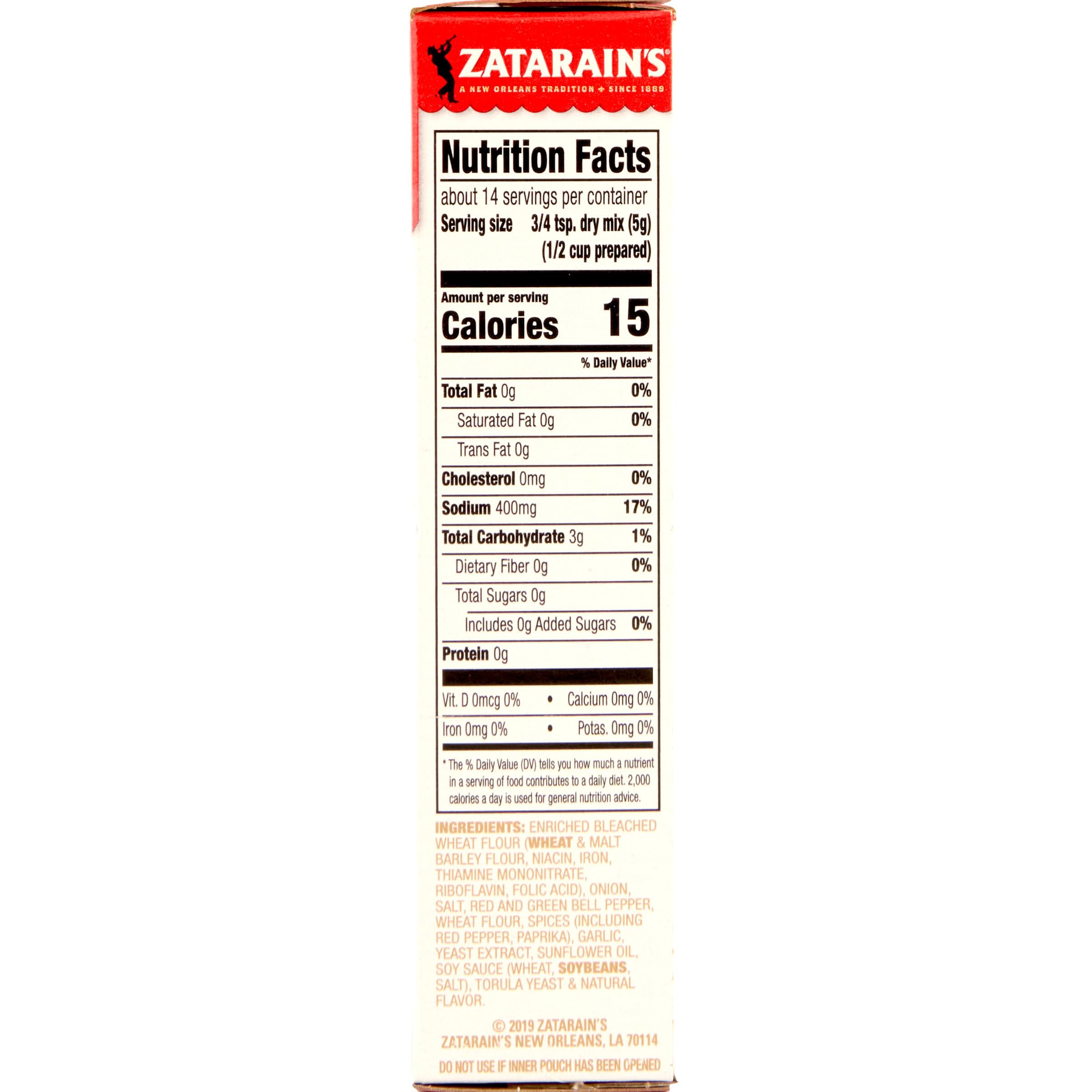 Zatarain's Red Bean Seasoning bottle pour enables quick, flavorful beans
