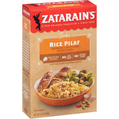 Zatarain's Rice Pilaf no MSG added, simple everyday meal option.