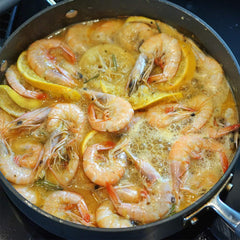 Zatarain's seafood boil in pot demonstrates easy, flavorful cooking at home.