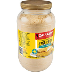 Zatarain's Fish Fri packaging shown for quick seafood breading prep.
