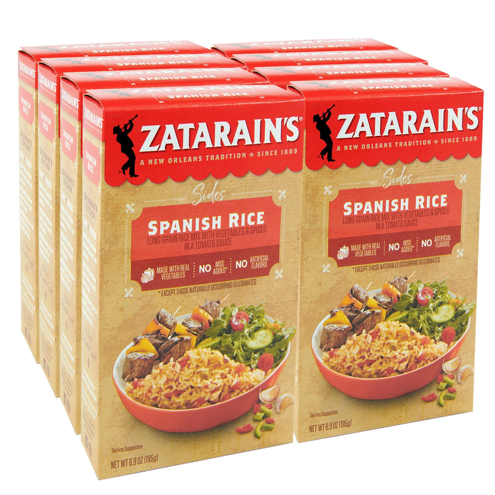 Zatarain's Spanish Rice box front showcasing quick weeknight option