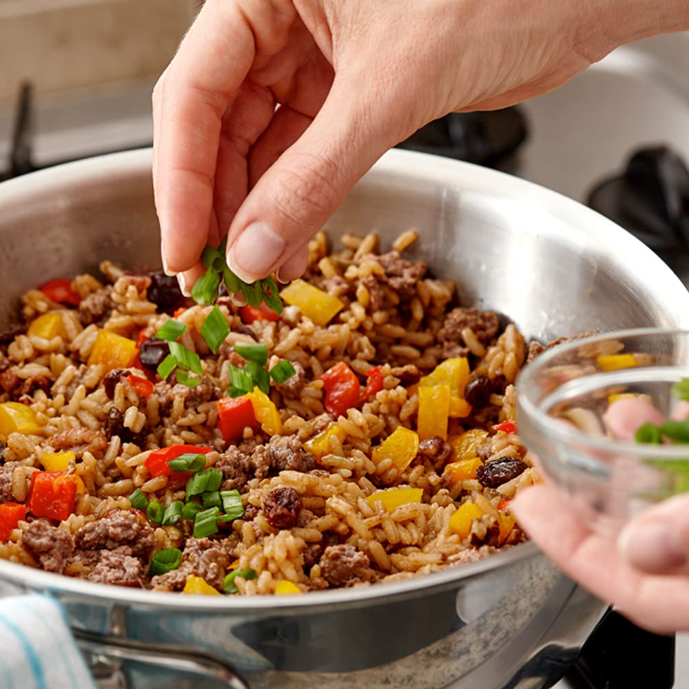 Stovetop and microwave prep options for Dirty Rice