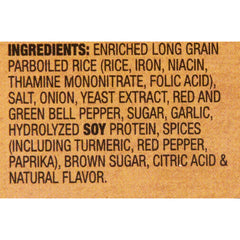Front of Zatarain's Yellow Rice box with vibrant grains and prep cues.