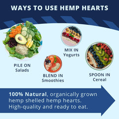 Zatural Hemp Hearts salad topping adds protein and crunch.