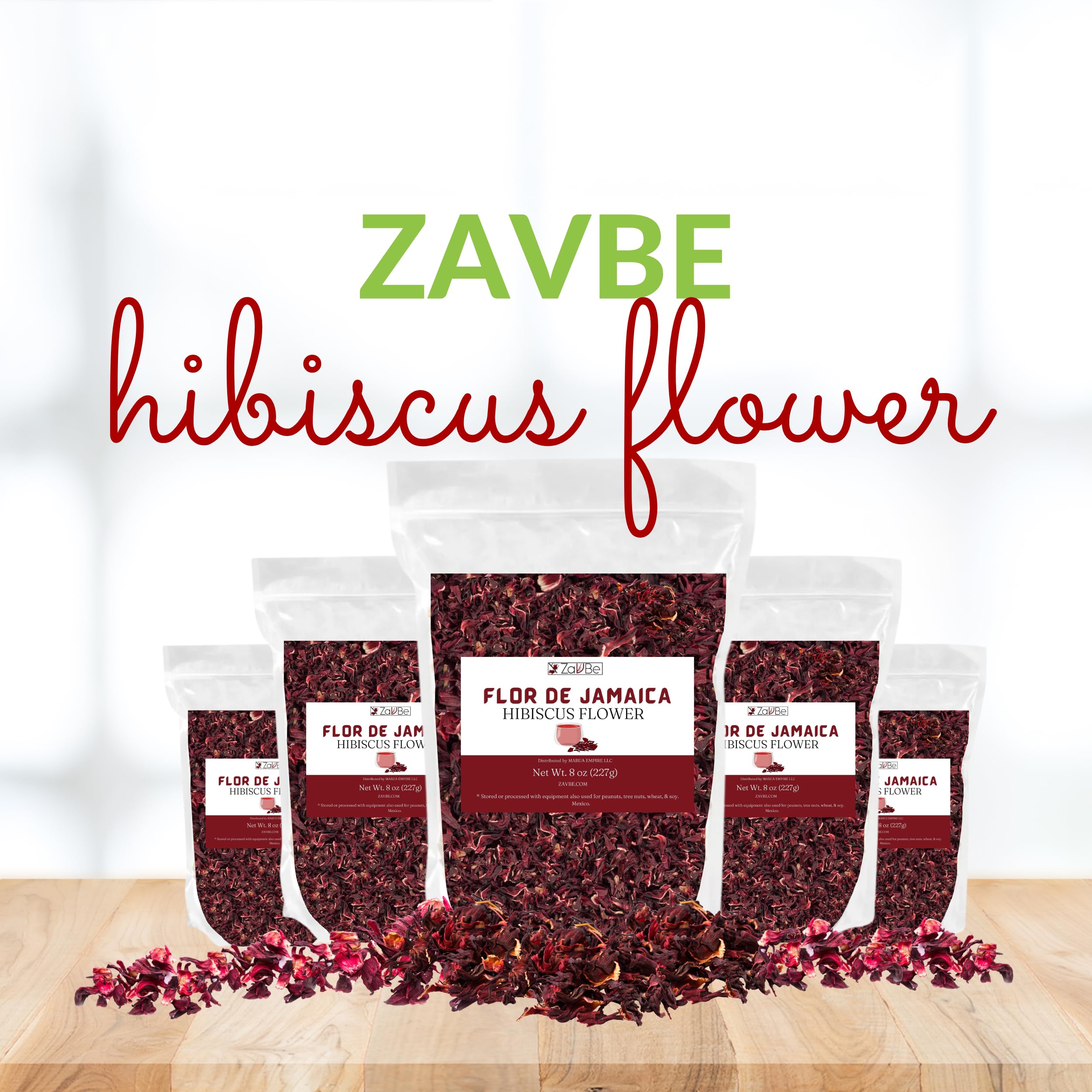 ZAVBE hibiscus tea served with citrus or honey enhances flavor.