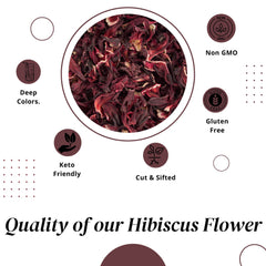 ZAVBE resealable bag protects dried hibiscus for fresh flavor brew after brew.