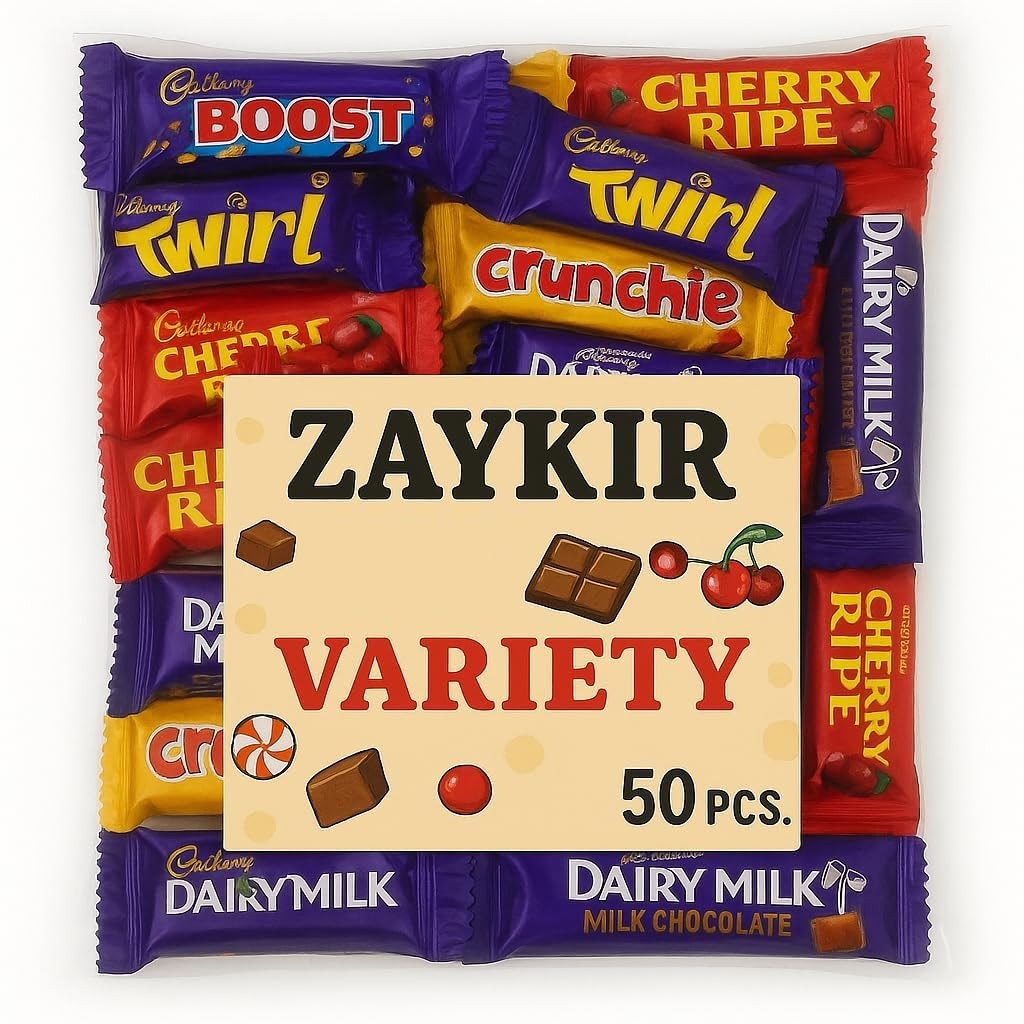 ZAYKIR Cadbary bulk bag ready for events and gifting.