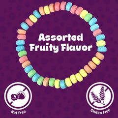 Zazers candy necklaces individually wrapped for freshness and distribution.