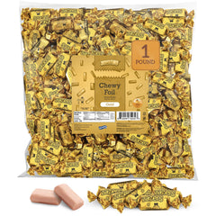 Zazers Gold Chewy Candy peaches, foil-wrapped, ideal for upscale party decor and gifting.