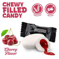 Cherry taffy with gold foil wrap for buffets