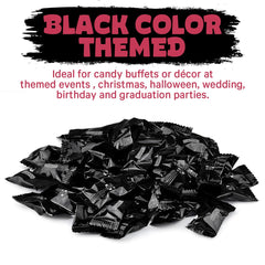 Office candy jar with black-foil cherry taffy