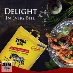 Zebra 1121 Sela XXL parboiled rice releases rich aroma and firm texture.